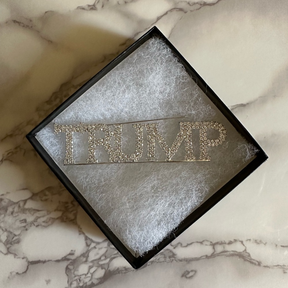 TRUMP Rhinestone Pin / Brooch